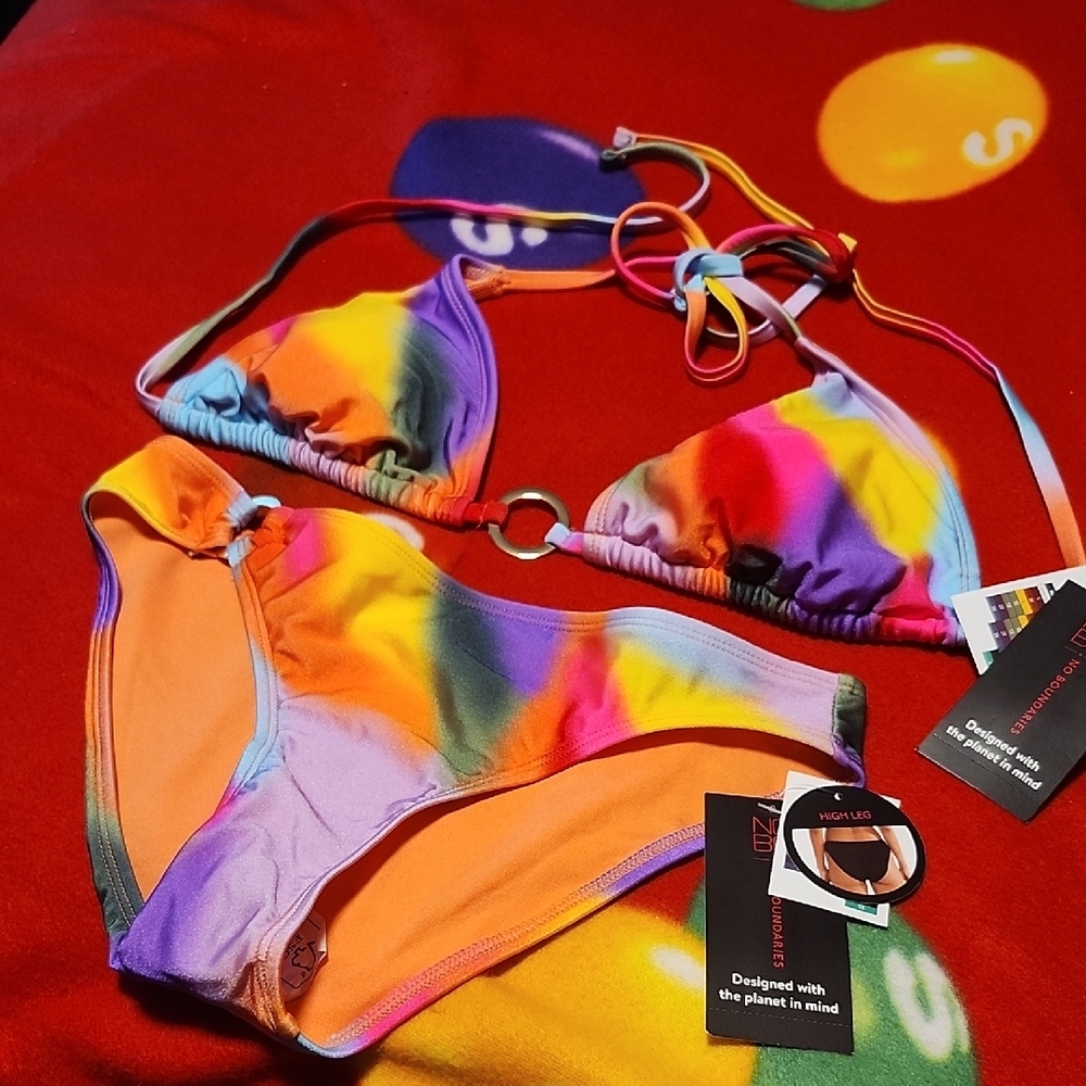 No Boundaries Vibrant Tie-Dye Bikini